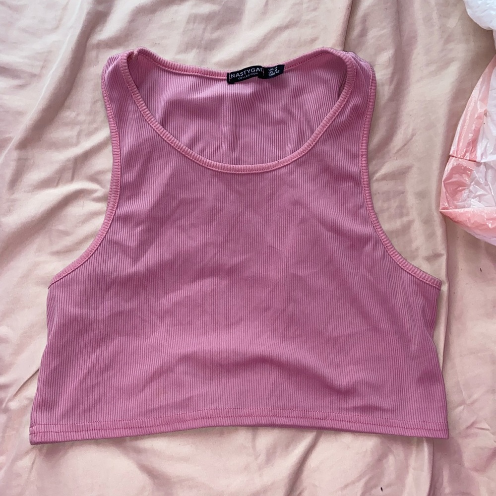 Nasty gal pink tank top